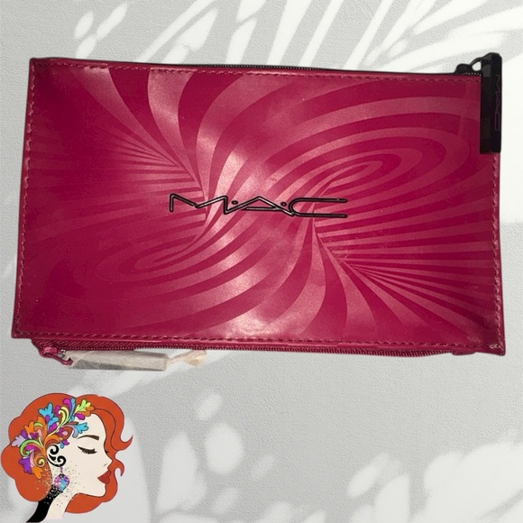 MAC Cosmetics Handbags - MAC Cosmetics Swirl Design Fuchsia Bag